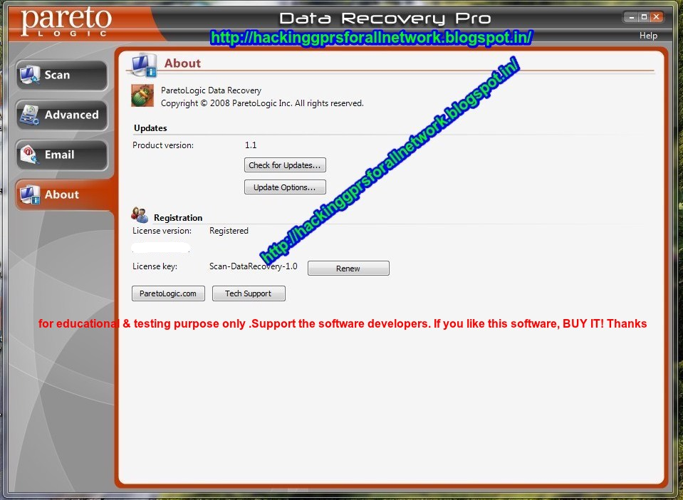 pareto data recovery license key